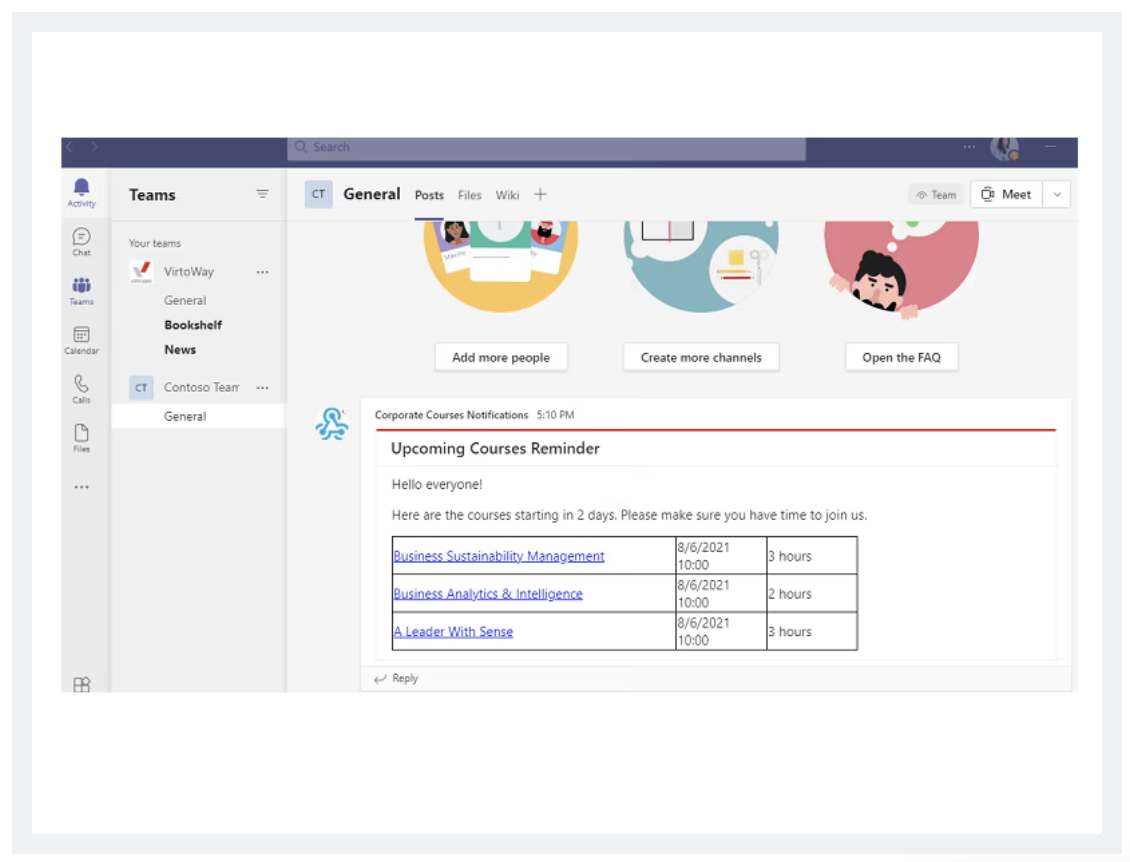 screenshot of Alerts and Reminders